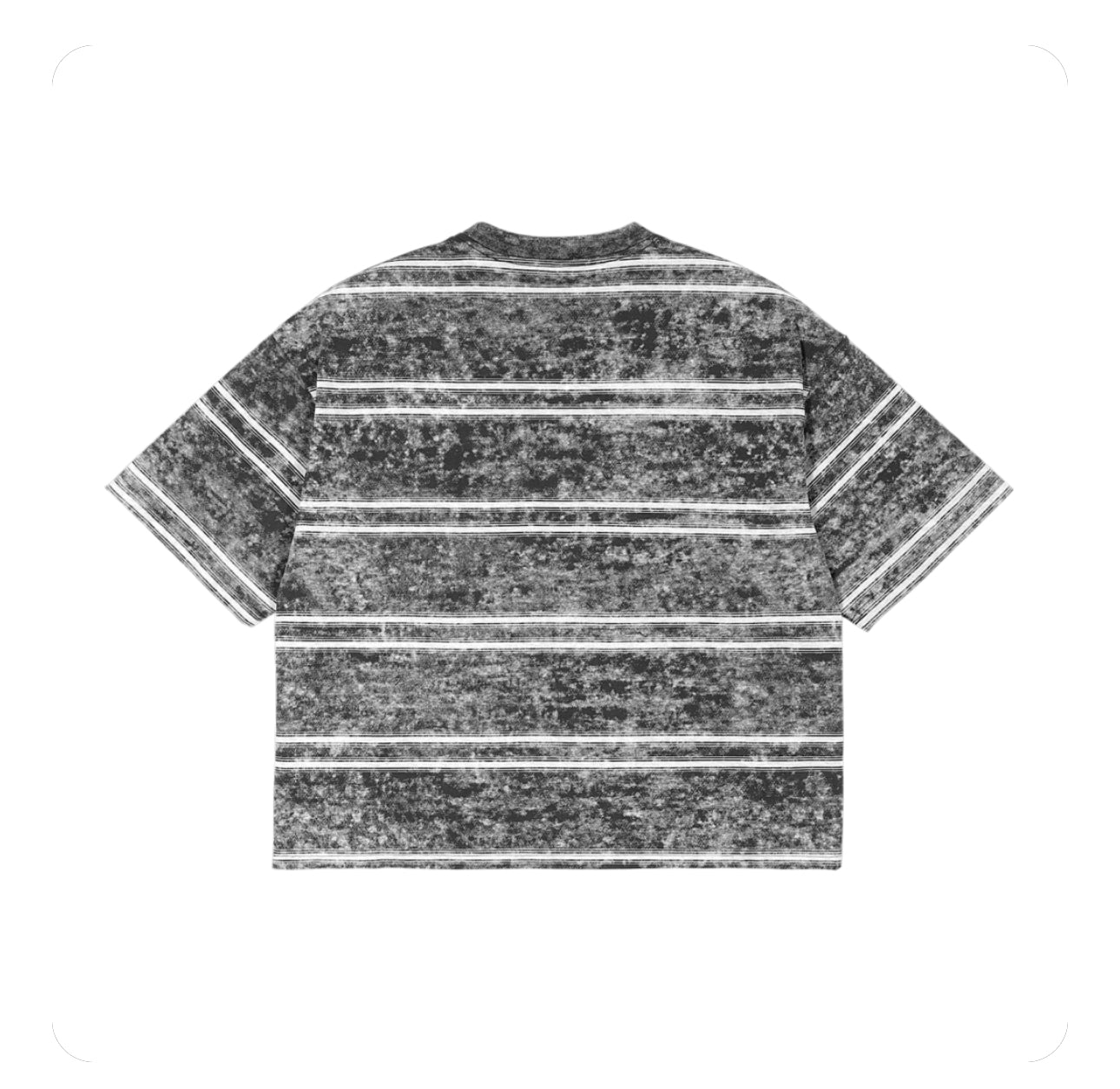 Snow Washed Stripe Boxy T-shirt